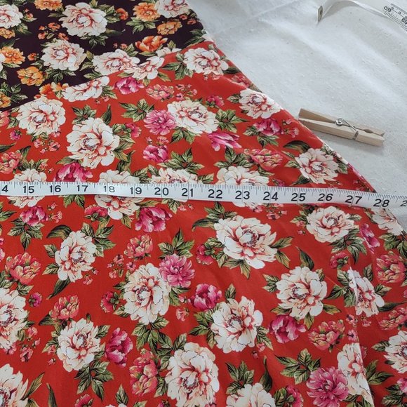 Farm Rio Patchwork Floral Printed Midi Skirt for Anthropologie Sz. Small - Picture 11 of 13